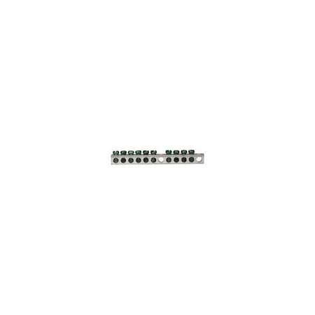 Eaton Cutler-Hammer 10-Terminal, Ground Bar Kit with Clamshell Pack GBK10CS
